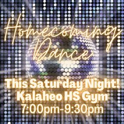 Homecoming Dance--September 17